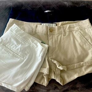 Abercrombie and fitch shorts (white ones are new with tags)